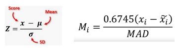 Calculating Outliers using Modified Z-Score