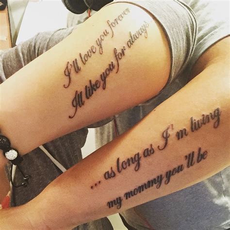 Description of Mom Son Tattoo Ideas with Quotes