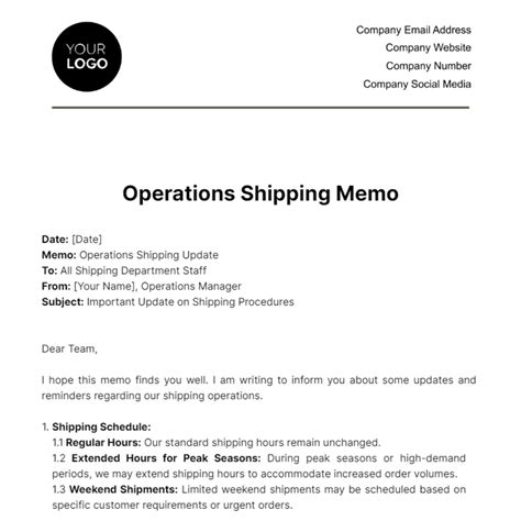 Monitor and Adjust Shipping Template