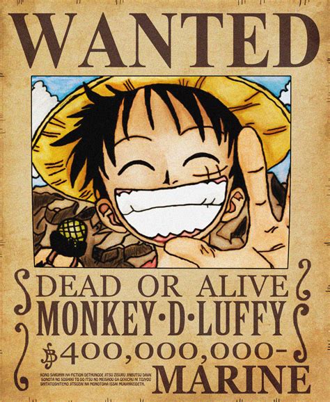 Monkey D. Luffy Wanted Poster