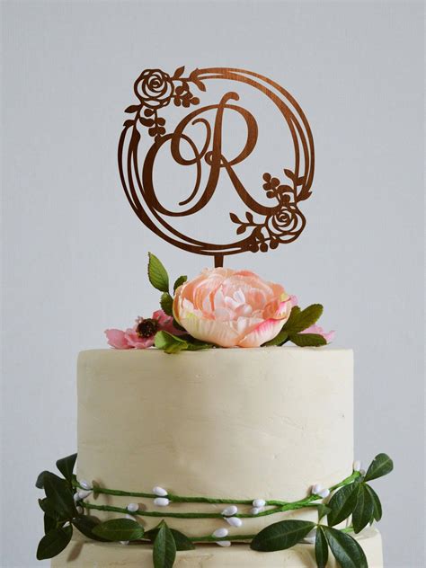 Monogram Cake Topper