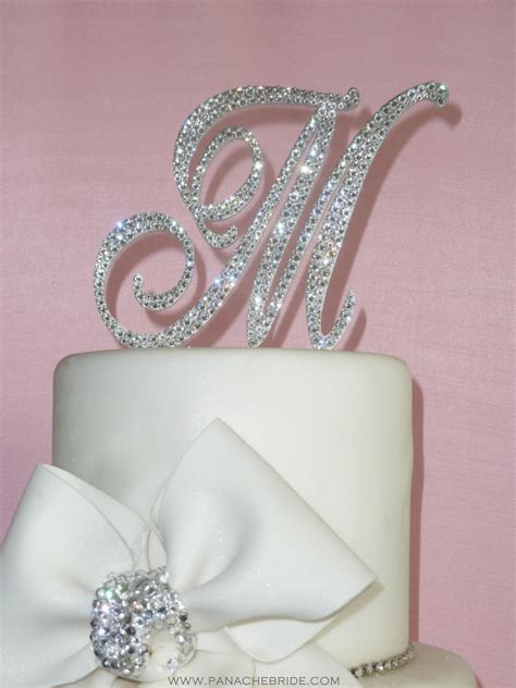 Monogrammed Cake Toppers