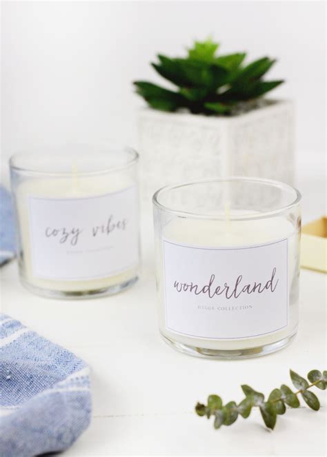 Monogrammed Candle Template