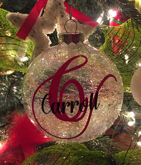 Monogrammed Christmas Decorations