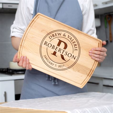 Monogrammed cutting board