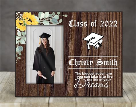 Monogrammed Frame Graduation Photo Frame Template Ideas