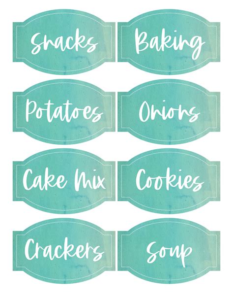 Monogrammed Pantry Labels