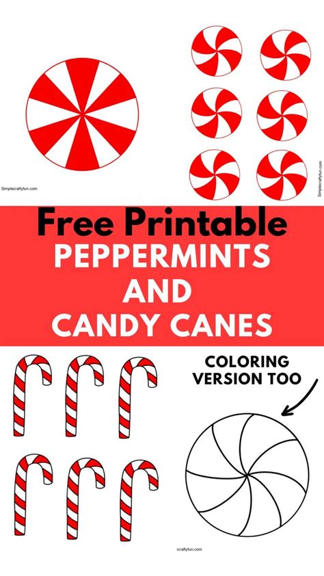 Monogrammed Peppermint Candy Template