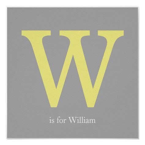 Monogrammed printable poster for a polished decor