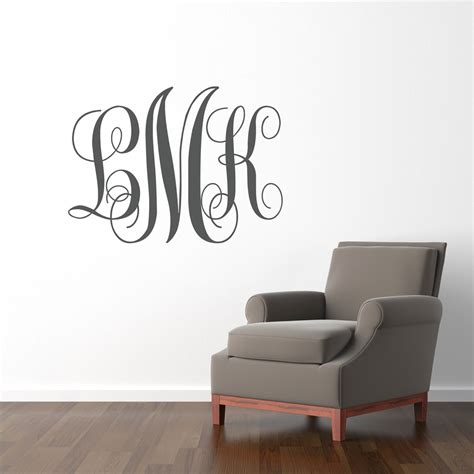 Monogrammed Wall Decal