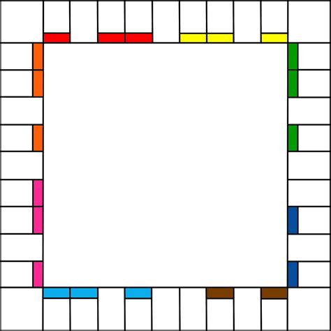 Monopoly Board Template for Large Groups