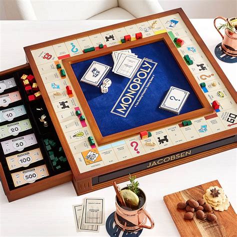 Monopoly game night gifts with customized mugs