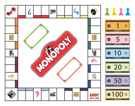 Monopoly game printable template