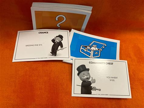 Monopoly penalty cards with fun challenges