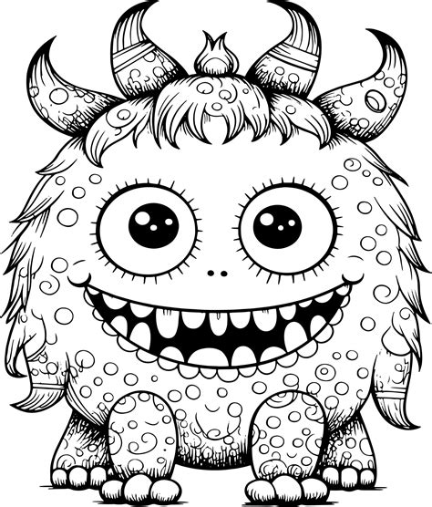 Monster Coloring Pages Example 7