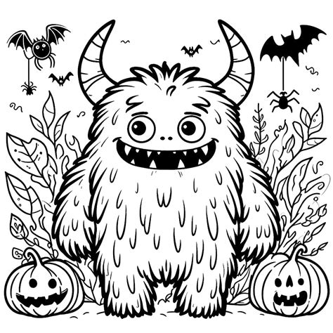 Monster Coloring Pages Example 8