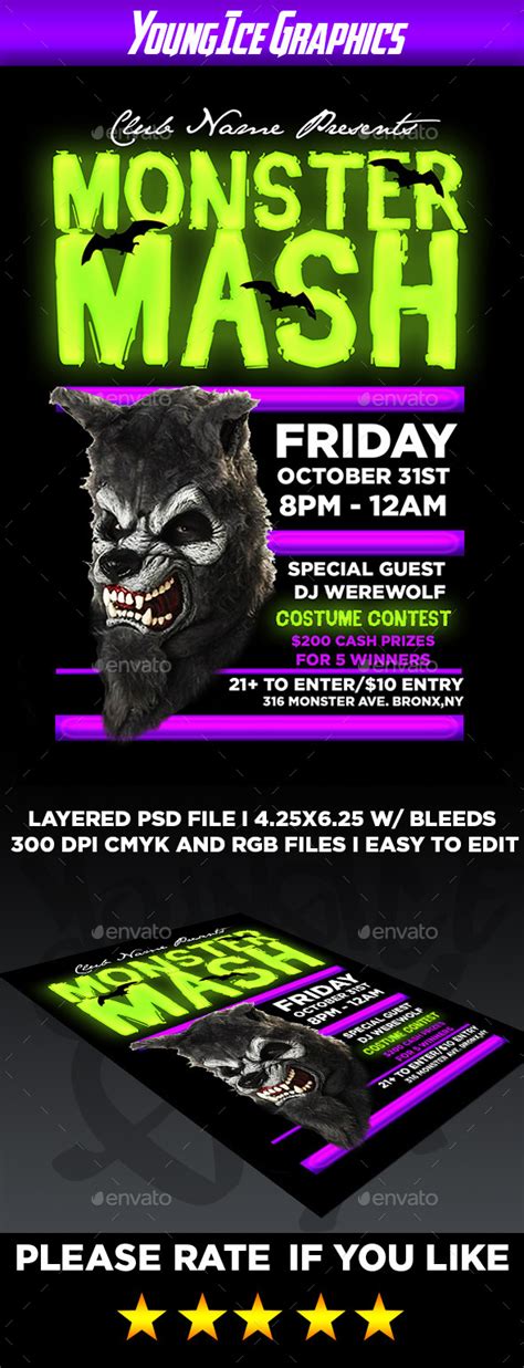 Monster Mash Flyer Template