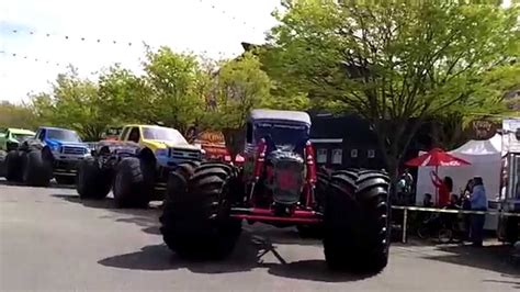 Monster Truck Parade Coloring Page