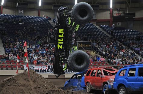 Monster Truck Rally Coloring Page