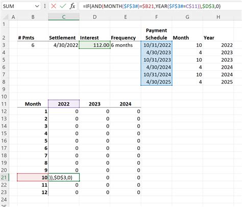 Month and Year Formulas Gallery