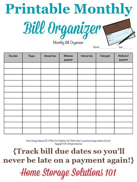 Monthly Bill Management