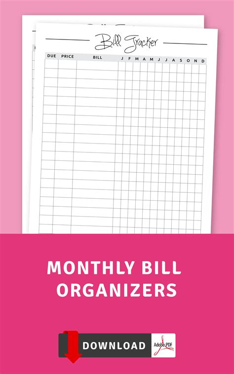 Monthly Bill Organizer