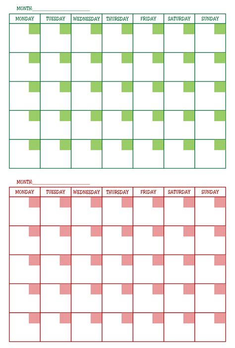 Monthly Planner Template 2