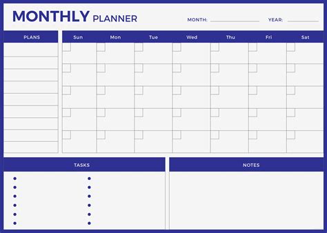 Monthly Planner Template