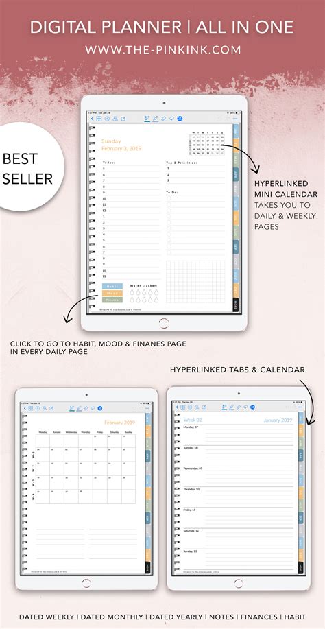 Monthly Planner with Tasks Template