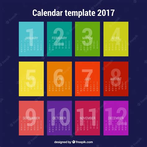 Months of the year calendar