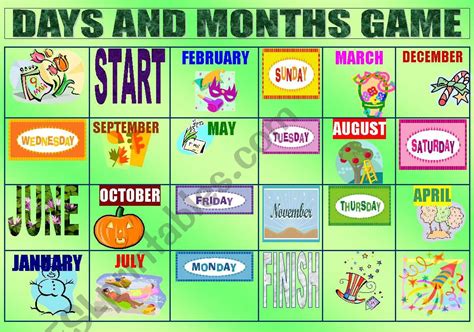 Months of the year game