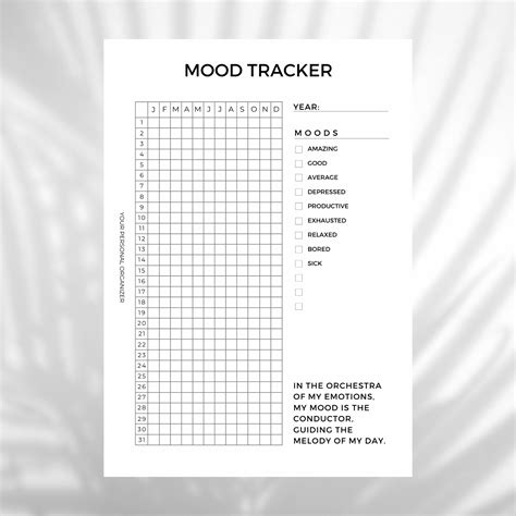 Mood Tracker Journal