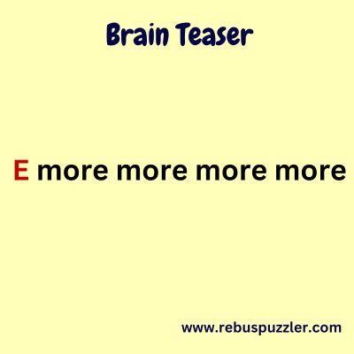 More brain teasers