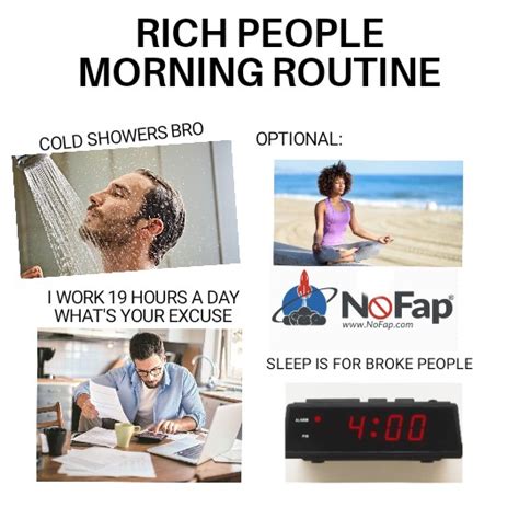 Morning Routine Starter Pack Meme