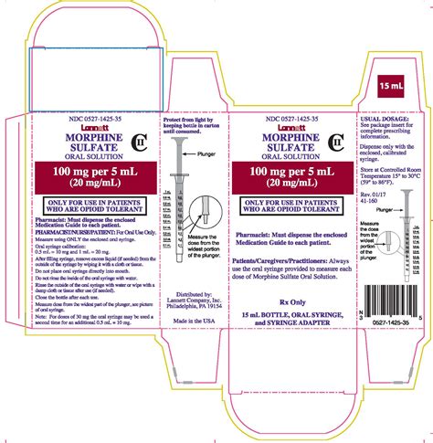 Morphine Sulfate Administration Example 5