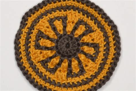 Mosaic Crochet Coasters