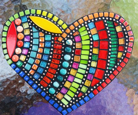 Mosaic Patterns Heart