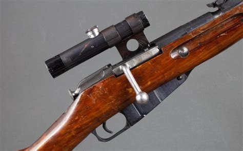 Mosin Nagant rifle with ammunition