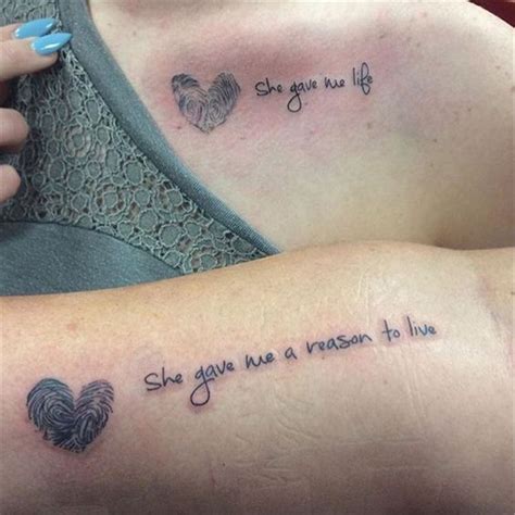 Mother to son tattoo quote ideas for sons