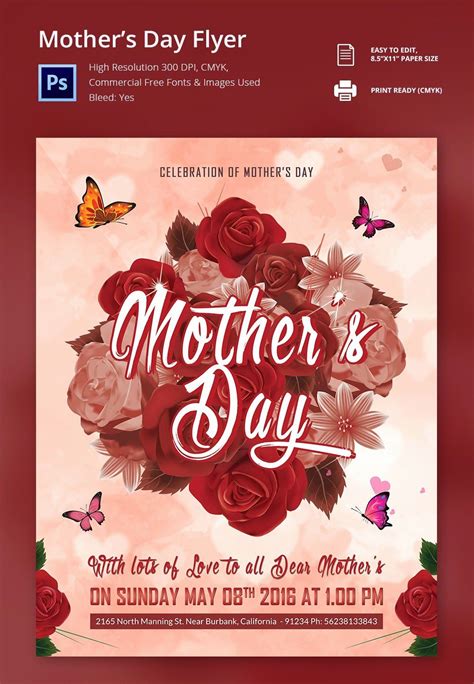 Mother's Day Flyer Template Design Ideas 9