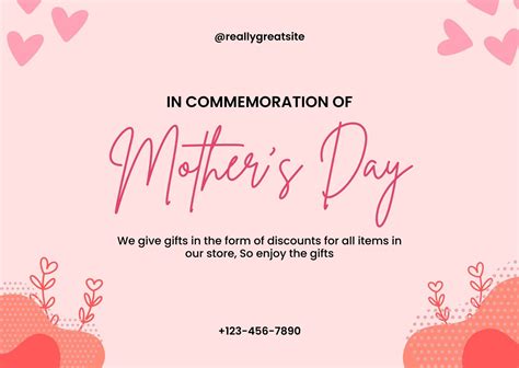 Mothers Day Gift Certificates Templates Canva