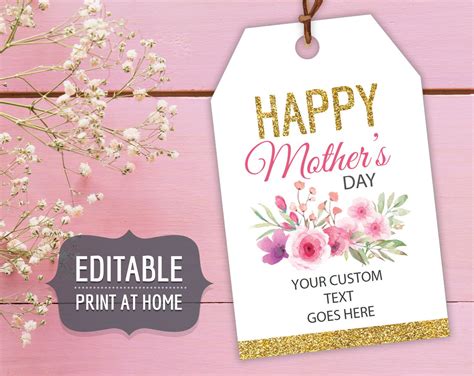 Creative gift tag ideas for Mother's Day