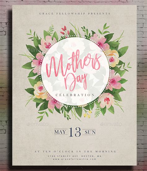 Mothers Day invitation design