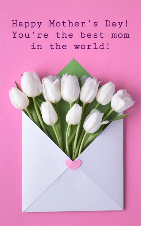 A special message for Mother's Day, such as a card or a letter