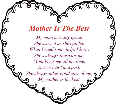 Mother's Day poem from daughter