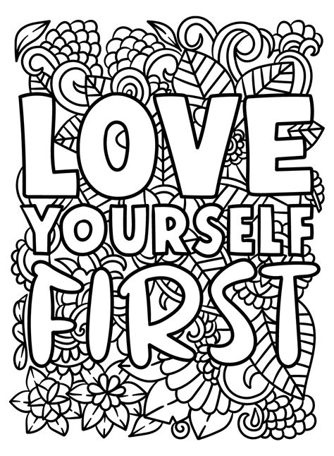 Motivational coloring pages