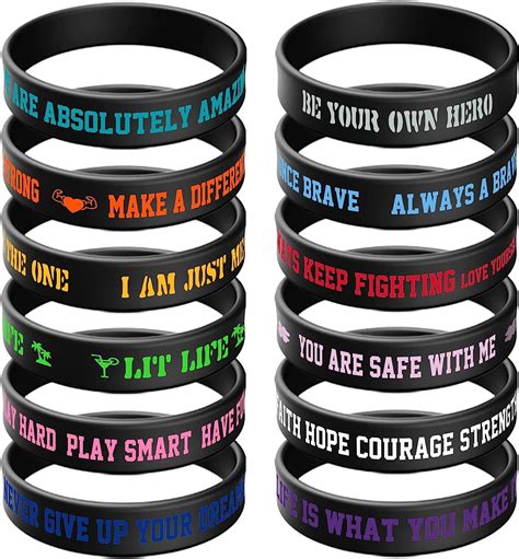 Motivational Phrase Wristband