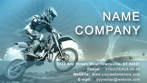 Motorcycle Business Card Templates