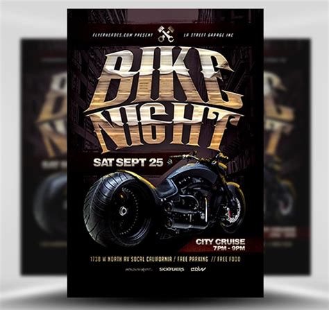 Motorcycle Ride Flyer Template 4