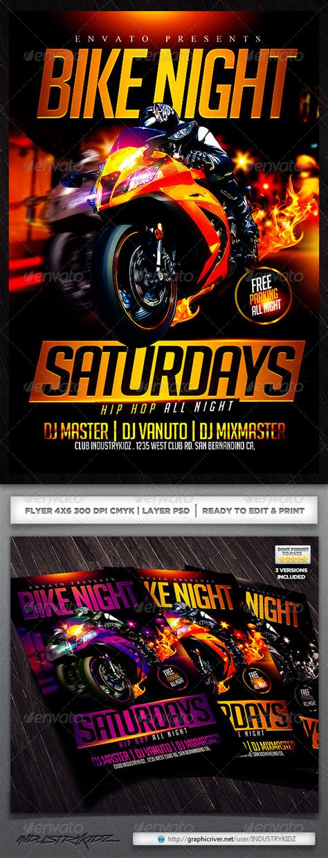 Motorcycle Ride Flyer Template 5